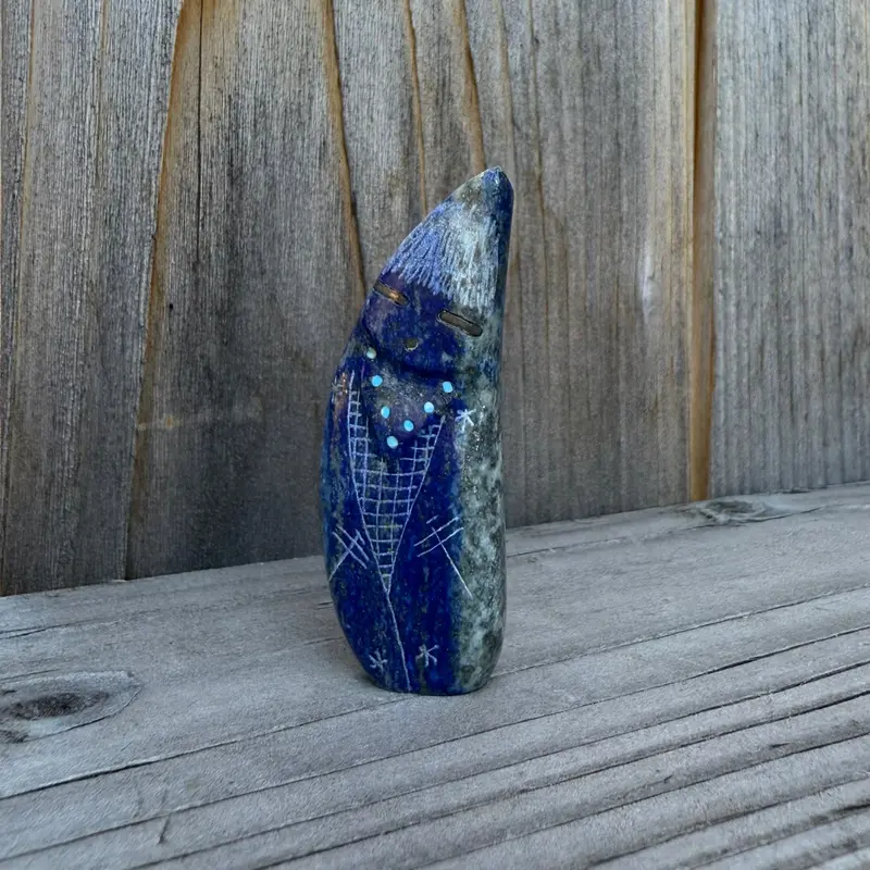 Blue Corn Little Maiden Zuni Fetish Carving By Todd Westika 1