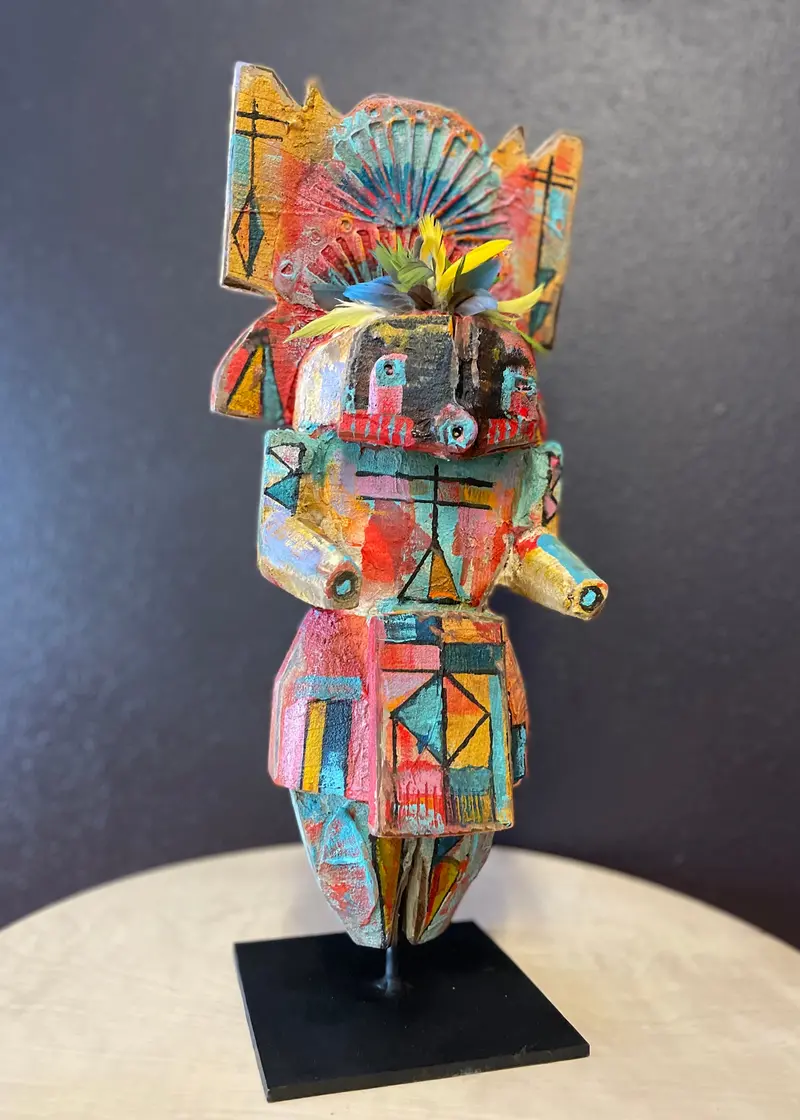 Diné First World Being Sculpture By Sheldon Harvey (Navajo) 1