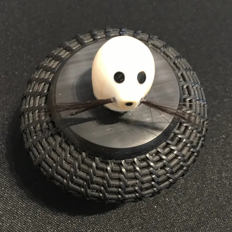 Don Johnston'S Baleen Basket With Seal-Shaped Top 1