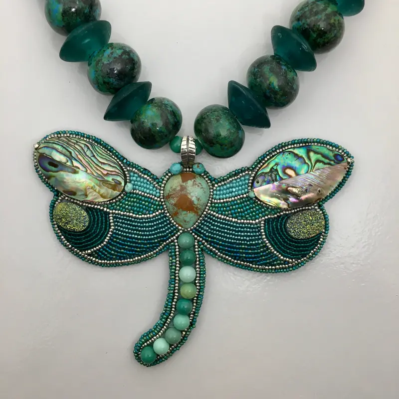 Dragonfly-Inspired Pendant Necklace By Jovanna Poblano 1