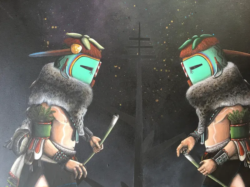 Elroy Natachu Jr. Guardian Kachina Figure 1