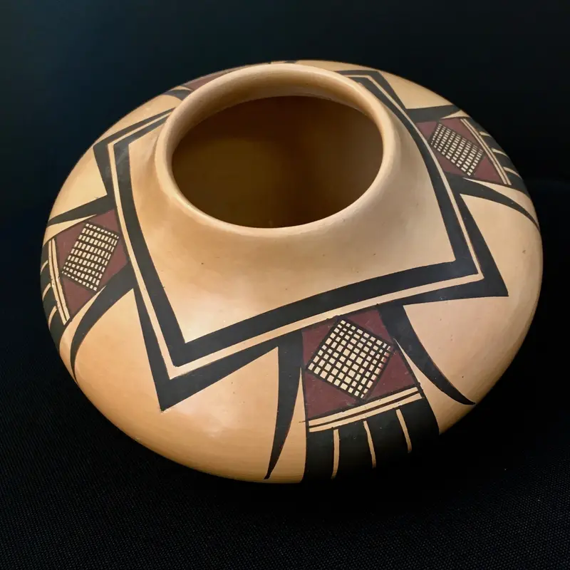 Fawn Navasie Hopi Polychrome Pottery Storage Jar 1
