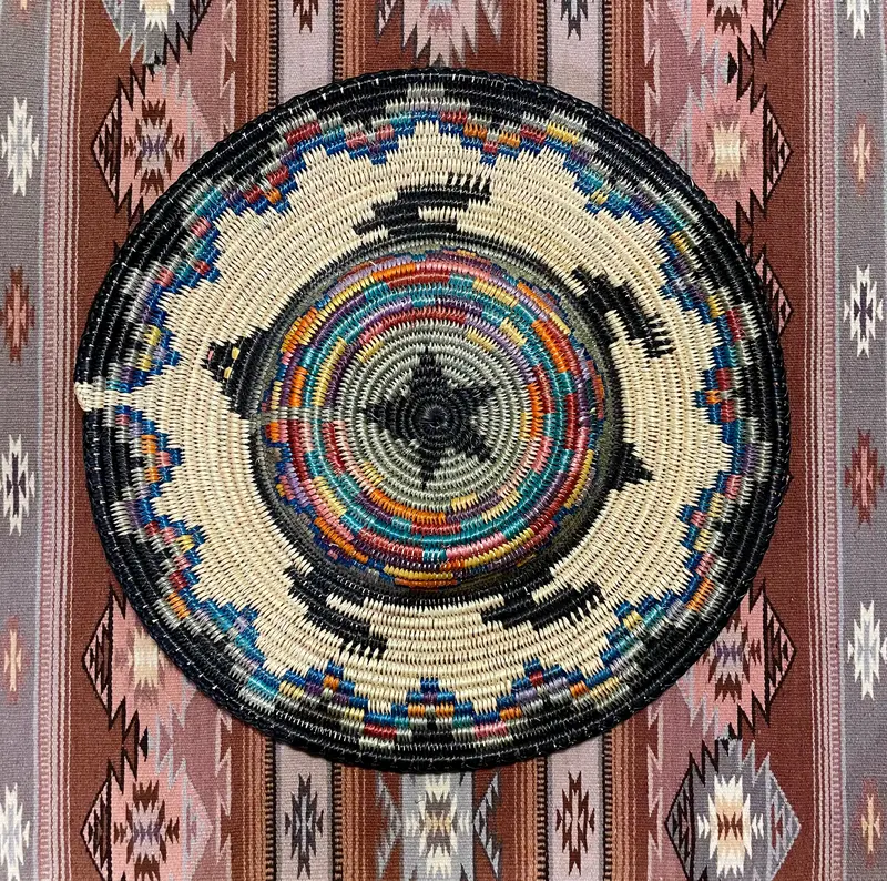 Handwoven Raised-Turtle Navajo Basket By Sally Black 1