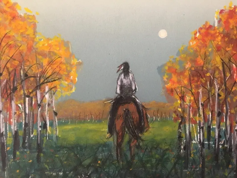His Own Journey Mixed-Media Artwork By Raymond Nordwall 1
