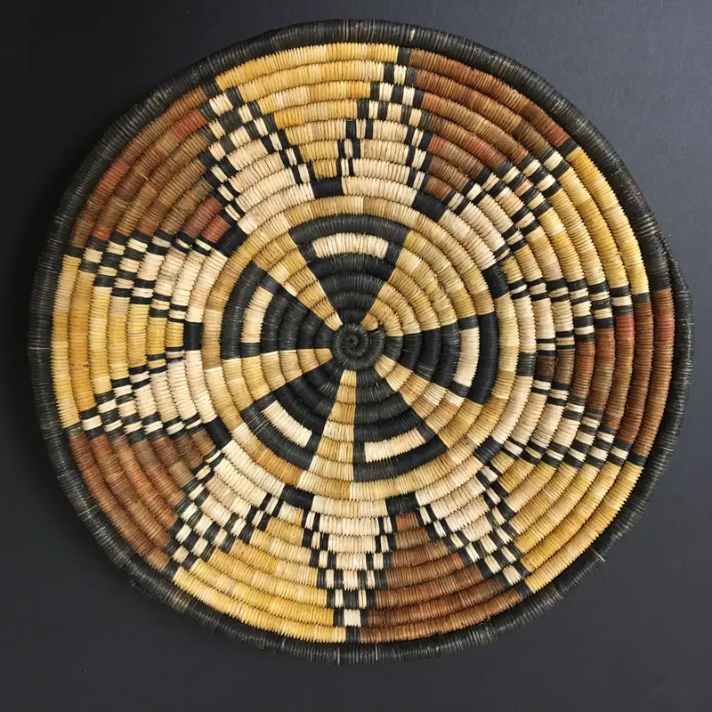 Hopi Ten-Petal Coiled Basket Artwork 1