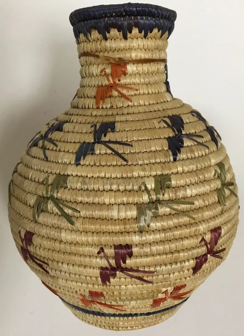Jeannie Paul'S Handwoven Yupik Basket 1