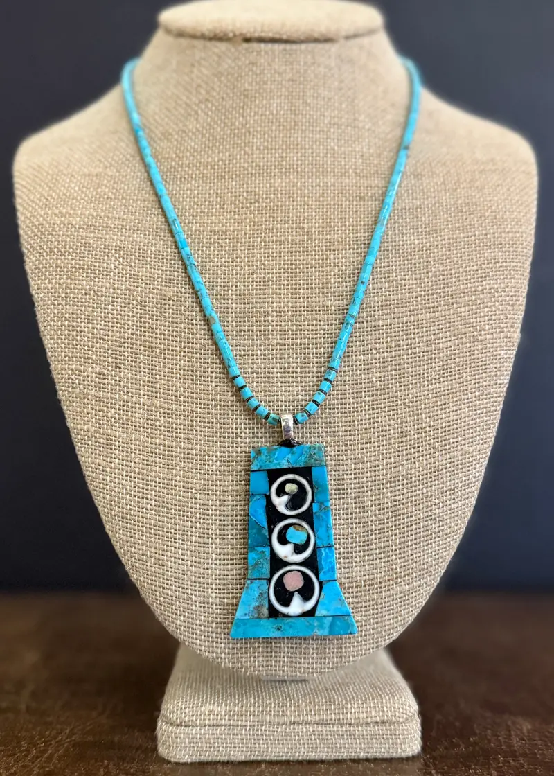 Mary Louise Tafoya'S Orbital Mosaic Inlay Necklace 1