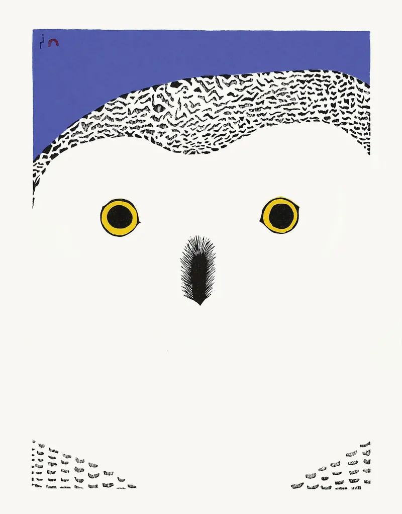 Okpik Selfie Print By Pee Ashevak – Cape Dorset Contemporary Series 2020 1