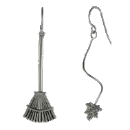 Raking Leaves Garden-Themed Earrings 1