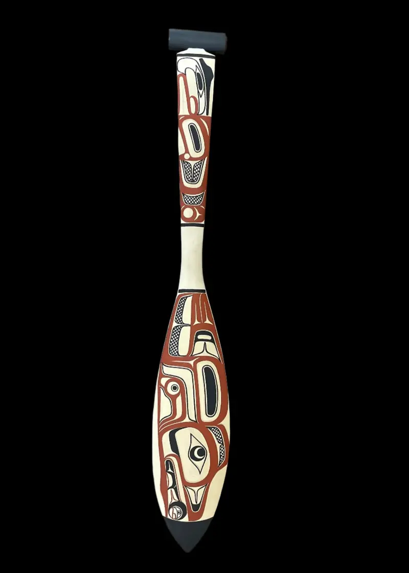Raven And Starry Sky Dance Paddle By David A. Boxley 1