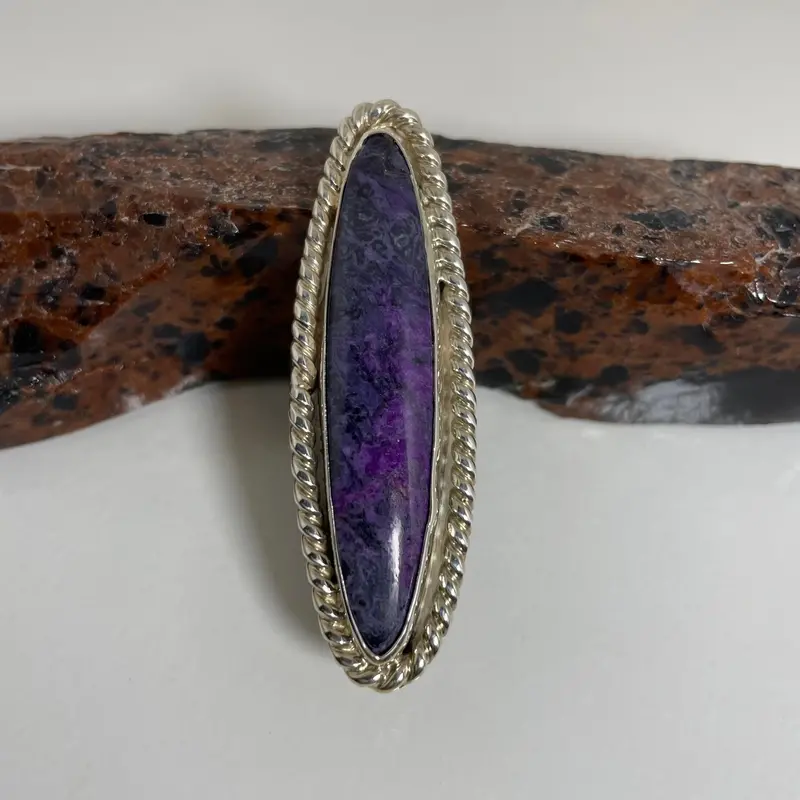 Sterling Silver Sugilite Ring Handmade By Lorenzo Tafoya 1