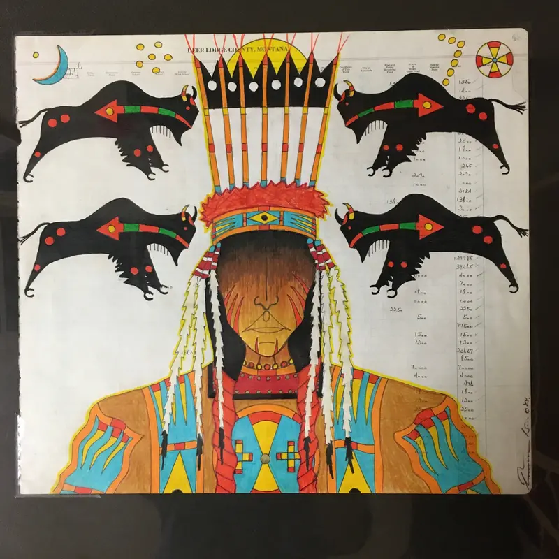 Thunder Child Ledger Art Painting By Terrance Guardipee 1