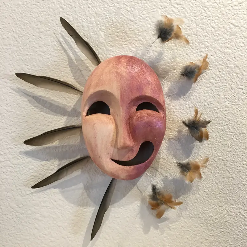 Yup'Ik 'Holding It In' Transformation Mask By Jennifer Angaiak-Wood 1